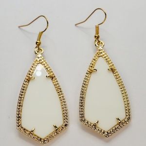 White Kite Earrings | Statement Earrings | Dangle Earrings